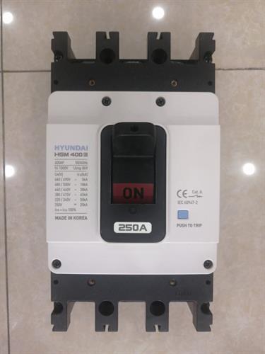 MCCB HYUNDAI 3P 250A 45kA ( HGM400E )